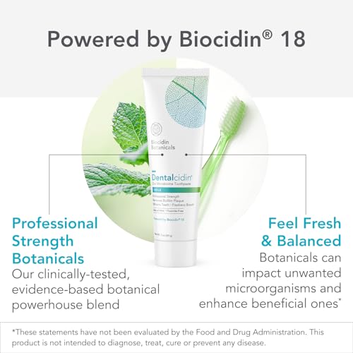 Bio-Botanical Research Biocidin Dentalcidin Toothpaste (3 oz) & Oral Probiotic (30 Tablets) - Fluoride Free with Breath Freshener Probiotics to Support The Oral Microbiome, Gums & Teeth (2 Products)