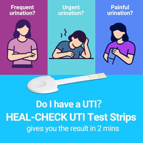 UTI Test Strips for Women & Men, HEAL-CHECK At Home UTI Test Kits, 10 Pack 10T