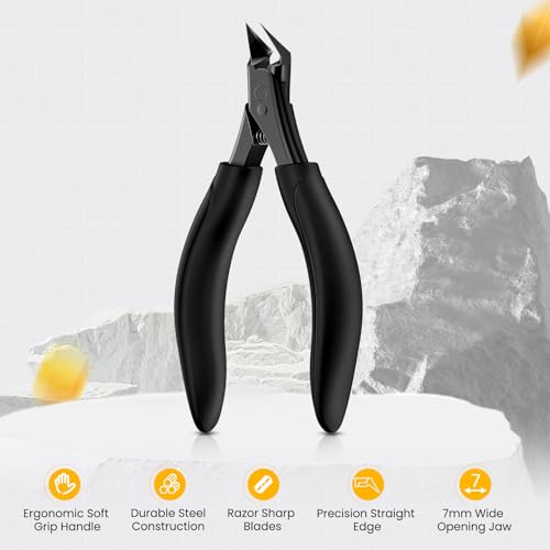 BEZOX Toenail Clippers for Seniors Large Black