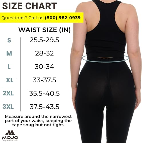 Mojo Women Compression Shorts 20-30mmHg Graduated Support X-Large