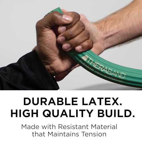 THERABAND FlexBar Resistance Bar, Tennis Elbow, Physical Therapy, M, Green