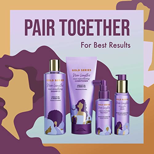 Pantene Gold Series New Lengths Scalp Revitalizing Treatment, 4.2 Fl Oz �� Scalp Treatment Infused with Green Tea, Moisturizes, Strengthens and Protects from the Root for Visibly Longer Hair 4.2 Count (Pack of 1)