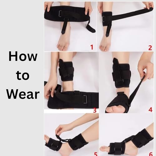 Adjustable AFO Foot Drop Brace | Comfortable & Lightweight Cushioned Ankle Foot Orthosis | Improve Walking and Mobility