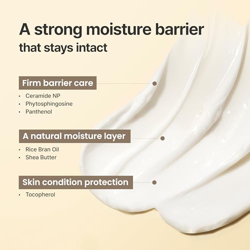 I’m From Rice Cream, Hydrating Face Moisturizer with Rice Water & Ceramide, Lightweight Barrier Cream for Dry & Combination Skin, Korean Skincare 1.69fl.oz