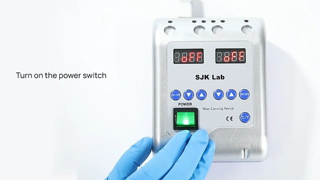 Dental Electric Wax Carver, Dual-Pen Wax Carving Pen Knife with 6 Wax Tips
