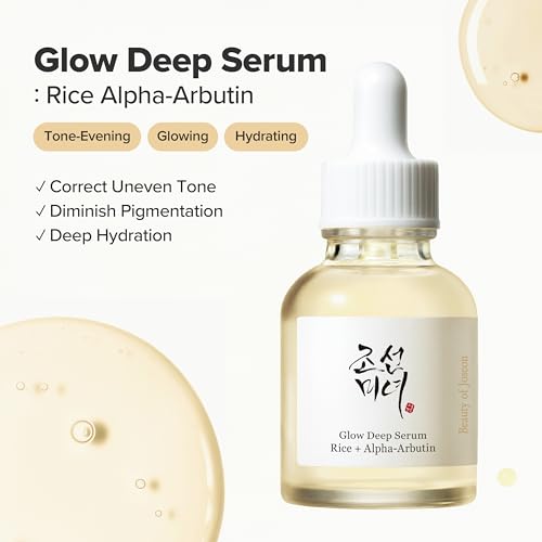 Beauty of Joseon Glow Deep Serum Rice Alpha-Arbutin Niacinamide Moisturizing Uneven Skin Tone Daily Korean Skin Care, 60ml, 2 Fl.Oz 2 Fl Oz (Pack of 1)