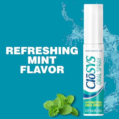 CloSYS Oral Breath Spray, Mint, Sugar Free, Fights Bad Breath .31oz, 9 Pack 0.31 Fl Oz (Pack of 9)
