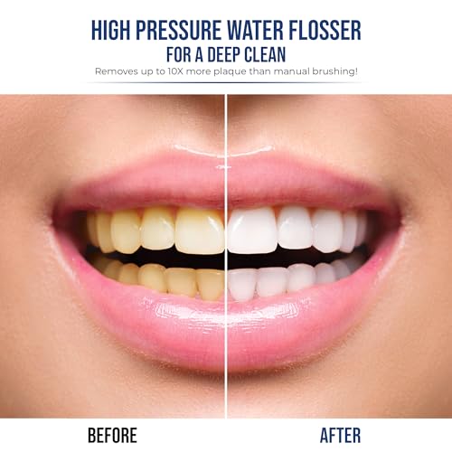 Electric Toothbrush Replacement Heads 2-Pack - Compatible with Optum Duo 2 in 1 Flossing Toothbrush - Includes Brush Head Covers - White 1 Count (Pack of 2)