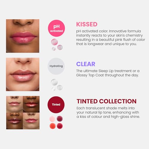 Wonderskin Lip Oil Rehab Serum - Tinted Lip Oil, Hydrating Lip Serum Kissed