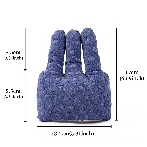 2 Pack Hand Contracture Cushions Palm Grip for Elderly Suitable for elderly stroke patients with hemiplegia arthritis.and skin damage hand palm grip pads, and hand splints (Purple)