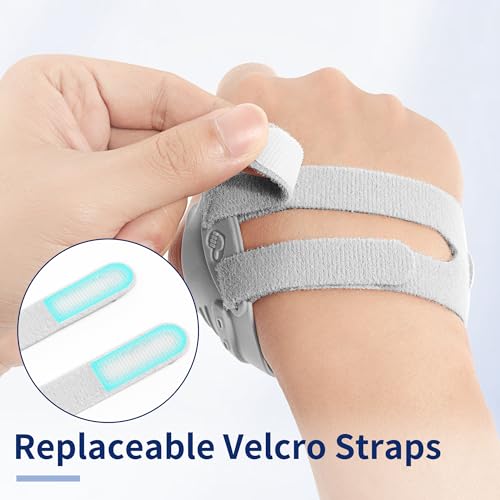 FORTEMOTUS CMC Thumb Brace - Joint Thumb Arthritis Brace for Tendonitis, Osteoarthritis, Instability, Adjustable Thumb Arthritis Pain Relief and Support for Men Women, Gray, Right Hand, Small