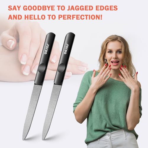 BEZOX Metal Nail File Black Short