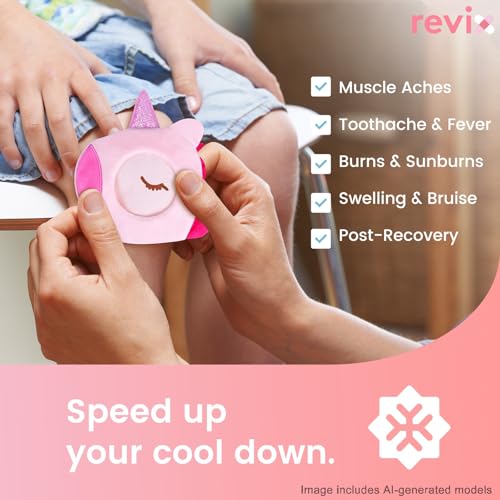 REVIX Kids Ice Packs - Reusable Gel Cold Packs for Toddlers and Babies Colorful Cartoon Critter Collection