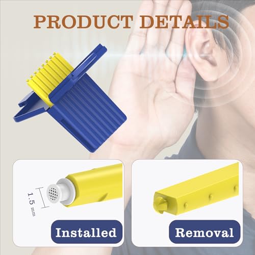 (80 Pcs) Starkey Hearing Aid Wax Guards Filters, Hear Clear for Starkey Blue Yellow For Starkey 10 Packs