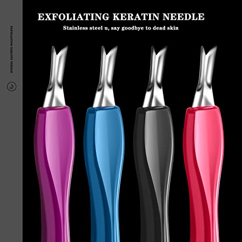 Cuticle Pusher Cuticle Trimmer Professional V Shaped Cuticle Remover Manicure Dead Skin Removal Tool Toe Nail Care for Home and Nail Shop (12Pcs)