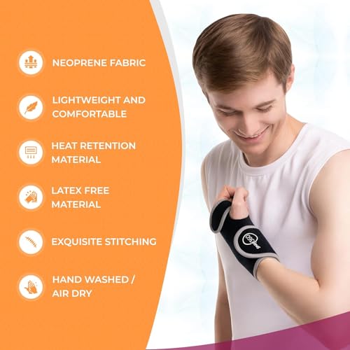 Carpal Tunnel Wrist Brace Both Hands 2 Pack - Adjustable & Breathable Wrist Support Brace for Carpal Tunnel, Tendonitis, Arthritis, Sprain & Fracture, Removable Aluminum Wrist Splint (1 Pair) One Pair