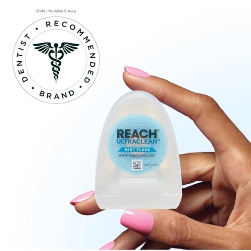 REACH Ultraclean Dental Floss, Oral Care, Mint-Flavored, 30 Yards (Pack of 6)