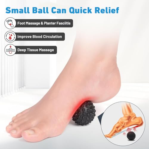Plantar Fasciitis Night Splint, Sock with Massage Ball (MediumA-Gray) MediumA-Gray