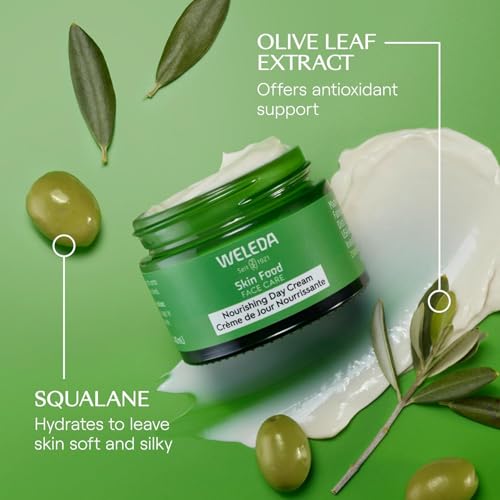 Weleda Skin Food Face Care Nourishing Day Cream,1.3 Fluid Ounce,Plant Rich Moisturizer with Olive Leaf Extract,Squalane and Chamomile,(Pack of 2) 1.3 Fl Oz (Pack of 2)