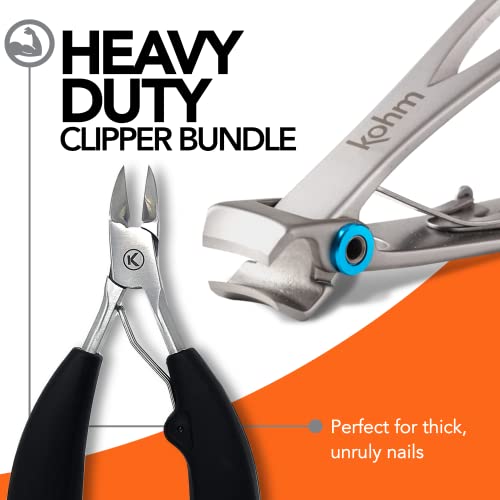 Nail Clippers Set for Thick Nails, Ingrown Toe Nail Clippers for Thick Nails, Professional Pedicure Clippers Toenail Cutters for Men, Women, Seniors