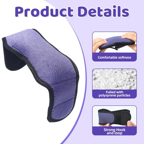 Soulchen 4 Pcs Palm Protector for Hand Contracture Palm Grip Finger Contracture Cushion for Rehabilitation Stroke Hemiplegic Arthritis Skin Breakdown Hand Grip Strengthener Prevention Pad