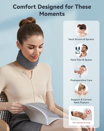 Neck Brace for Sleeping, for Relief Neck Pain and Provide Neck Support