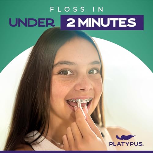 Platypus Orthodontic Flossers for Braces, 30 Count (Pack of 6) Unflavored 30 Count (Pack of 6)