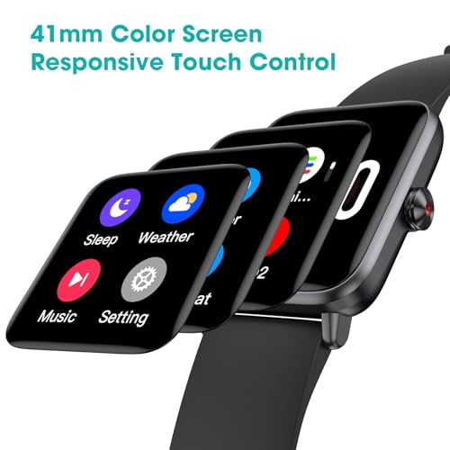 Pedometer Watch Senior Friendly No App No Phone Required, Step Counter Black 1.4''