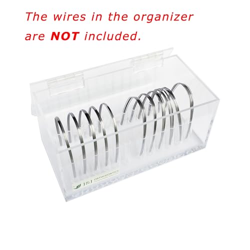 J&J Ortho Orthodontic Arch Wire Holder Organizer Box with Lid (12 sizes)