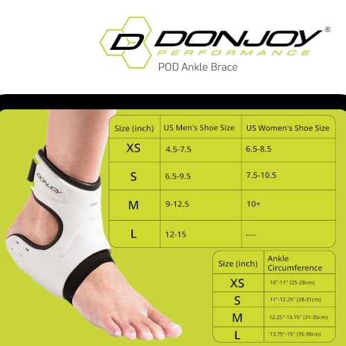 DonJoy Performance POD ANKLE SUPPORT (White) White X-Small
