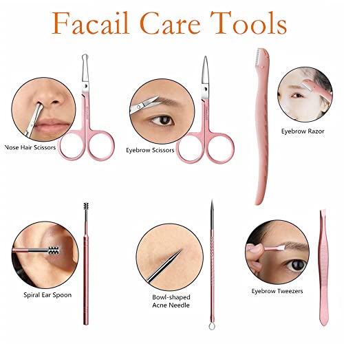 Manicure Sets For Women Gift Manicure set Prosesional, Nail Clippers Manicure Kit Pedicure Kit 18 in 1 Aceoce Luxury Manicure Pedicure Set kit Travel Gifts Choice for Women Mother Men Rose Gloden
