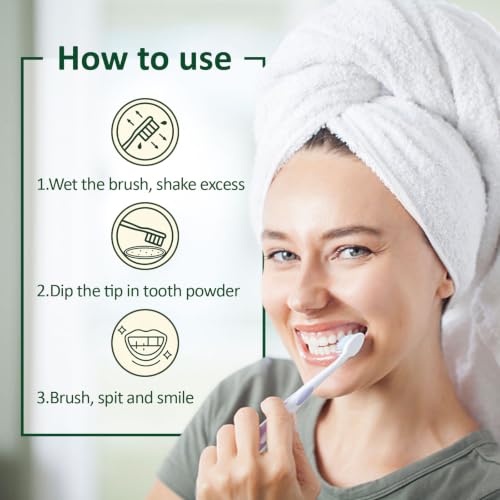 Botanis Tooth Powder with Hydroxyapatite, Fluoride-Free Oral Care, Mint