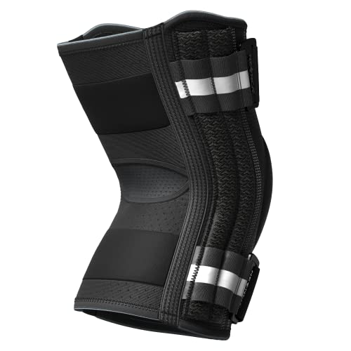 NEENCA Professional Knee Brace for Knee Pain, Knee Support with Side Spring Stabilizers, Stability and Support for Arthritis, Meniscus Tear, ACL,PCL, Runner, Sports, Knee Pain Relief X-Large Black