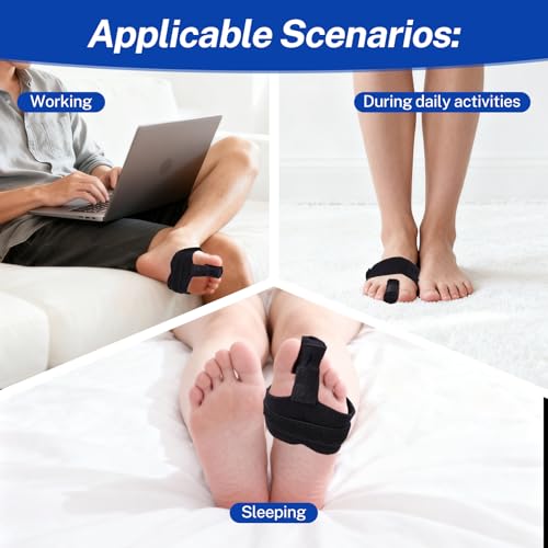 Toe Splint for Broken Toes Support, Toes Brace for Fracture Fixation,Sports Sprains,Injuries, Fracture Toes Protector for Second Toe to Pinky