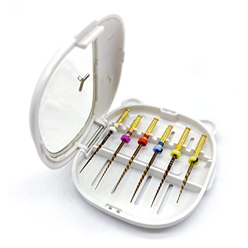 5Pack Dental Root Canal Files Organizer Case Endodontic Management Disinfection Box with Measuring Ruler Dental Sterilization Box