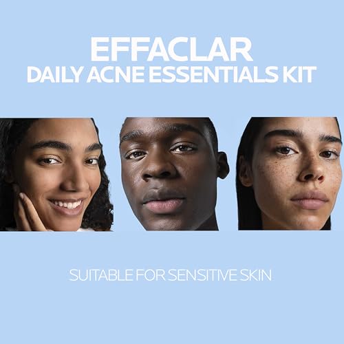 La Roche-Posay Effaclar Daily Acne Kit with Cleanser, Toner & Moisturizer