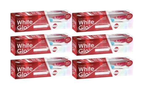 White Glo Extra Strength Whitening Toothpaste Professional Choice (100ml) - Pack of 6