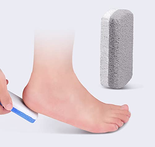 4Pcs Double Side Glass Pumice Stone Foot Scrubber Foot Pedicure Exfoliating Tool for Feet Hard Skin Callus Remover Foot Care Suppiles