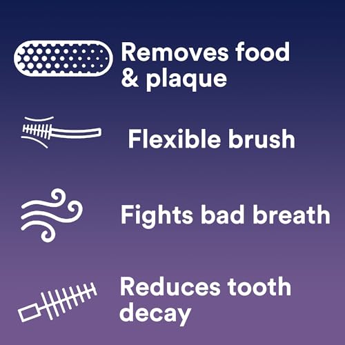 Dentek Interdental Brushes - Tight, 16 Count, 6 Pack - Easy-Brush Interdental Plaque Remover with Fluoride - Cleans Tight Spaces Around Teeth, Braces & Other Dental Appliances