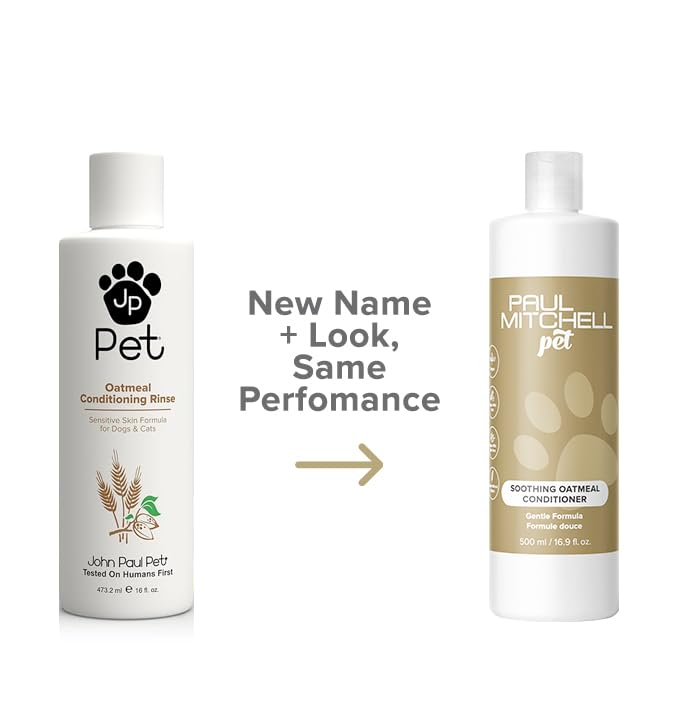 Paul Mitchell Pet Soothing Oatmeal Conditioner, Gentle Formula, 16.9 fl. oz. Aromatic almond. 16 fl oz. (Pack of 1) - BeesActive Australia