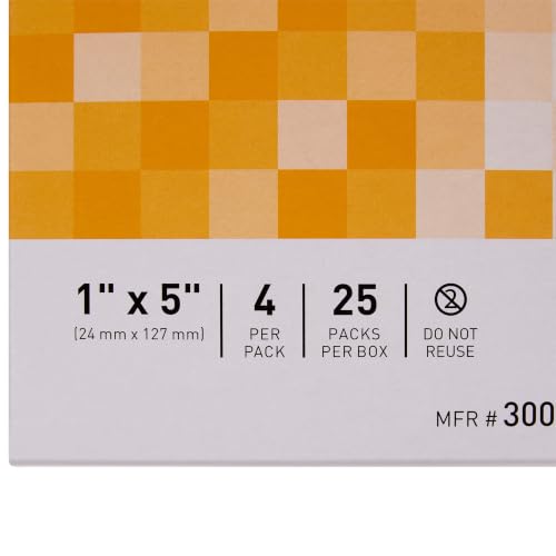 McKesson Skin Closure Strips, Sterile, Tan, Non-Reinforced, 1 x 5 in, 25 ct