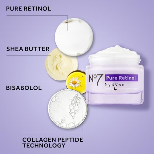 No7 Pure Retinol Night Cream, 1.69 Fl Oz 1.69 Fl Oz (Pack of 1)