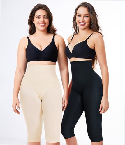 Nebility Compression Leggings for Women Shapewear Butt Lifting Panties XX-Large Black