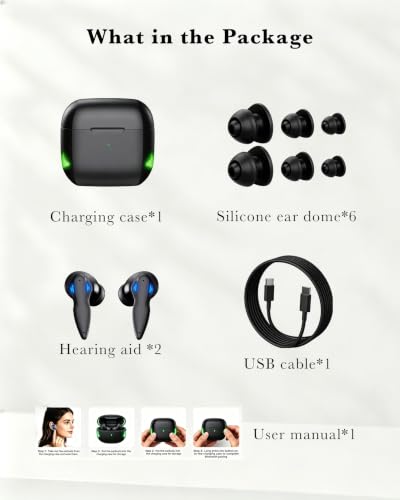 OTC Digital Rechargeable Hearing Aids 16-Channel for Seniors
