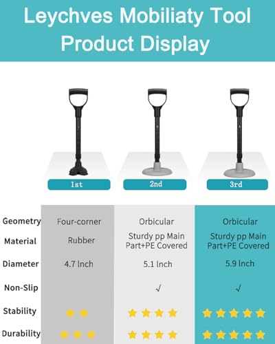 Mobility Aids Tool, Standing Aids Supports, 6 Size Adjustable Device to Help Get Up from Floor, Lift Assist for Elderly 600Lbs Weight Capacity Black Stand Aid