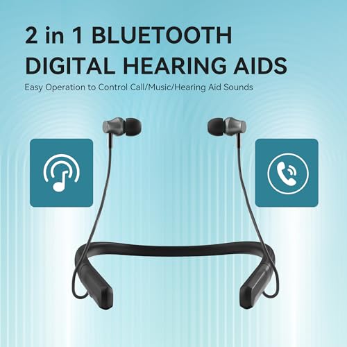 Hearing Aids, Bluetooth Hearing Aid for Seniors Adults