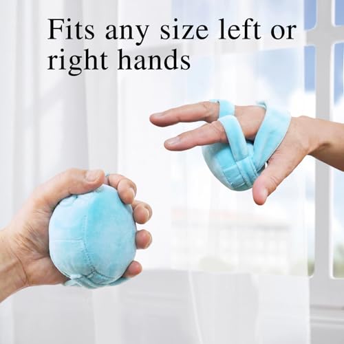 Stroke Patient Hand Contracture Cushions Palm Grip Contracture Relief(Blue) Blue