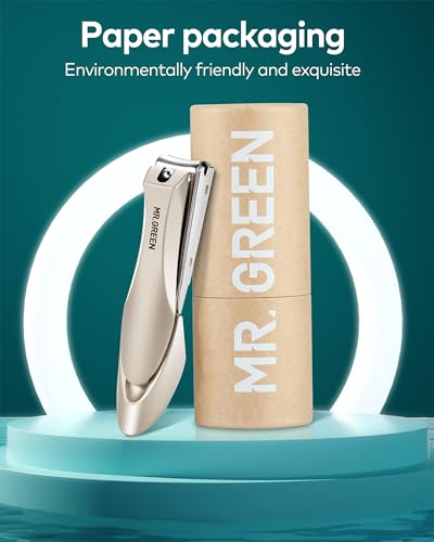 Nail Clippers with Catcher, Professional Stainless Steel Fingernail and Toenail Clipper Cutter, Trimmer Set for Men and Women(Small) Mr-1111