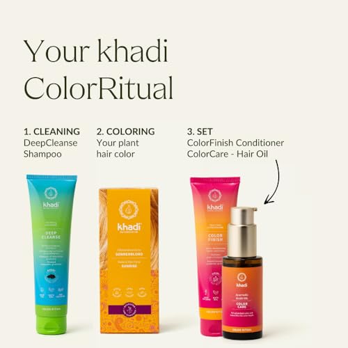 khadi SUNRISE Natural Hair Color - Hair Color for shiny honey blonde to summery sun blonde - 100% herbal & natural - 3.5 oz