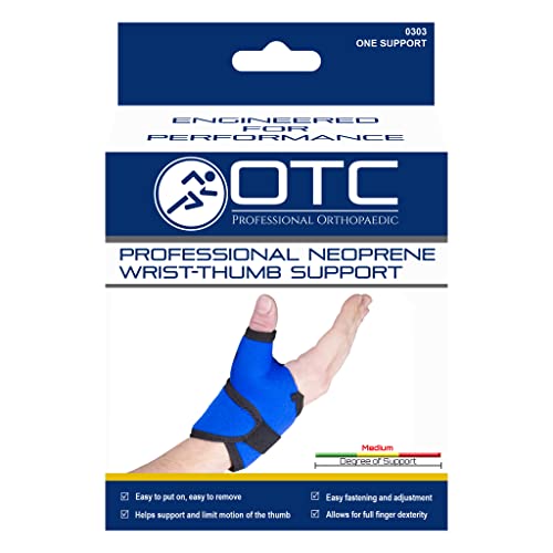 OTC Wrist-Thumb Splint, Wrap Style Support, Neoprene, Small (Pack of 2) Small (Pack of 2)